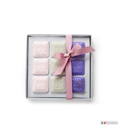 Erbario Toscano Set Saponi Lavanda Ambra Tuberosa 9 Pezzi