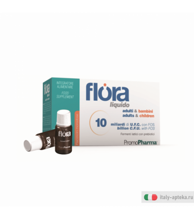 Flora Liquido Adulti E Bambini 10 Flaconcini