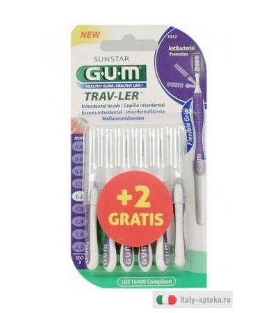 Gum Travler 1512 Scovolini 1,2 6 Pezzi