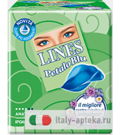 Lines Petalo Blu Anatomico 16 Pezzi