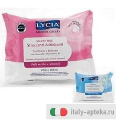 Lycia Salviette Struccanti Pelle Sensibili 20pz