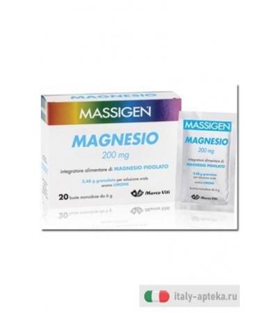 Massigen Magnesio Pidolato 20 Buste
