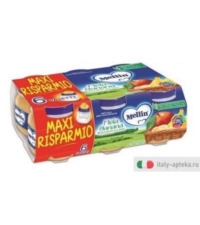 MELLIN OMOG MELA/BAN 6X100G