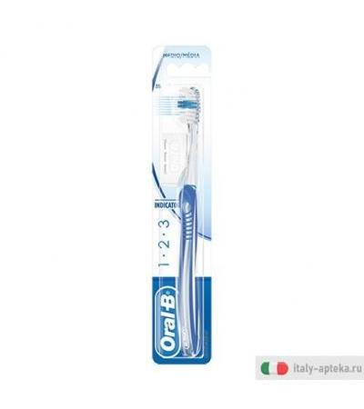 OralB Spazzolino 1.2.3 Indicator 35 Medio