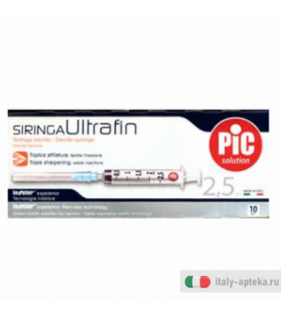 Pic Siringa 2,5ml Ago14 UF 10 Pezzi