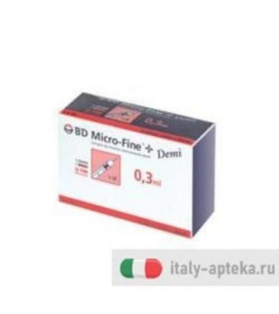SIR INS BD DEMI 0,3ML G30 8MM