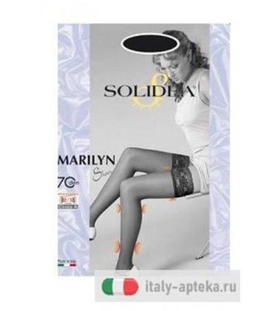 Solidea Marilyn 70 Sheer calze autoreggenti Nero 4