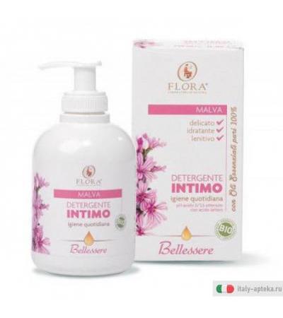 Flora Detergente Intimo rosa Bio alla Malva 250ml
