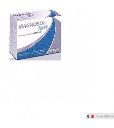 magnosol fast integratore alimentare di magnesio, utile in caso di tensione, nervosismo e cambi di