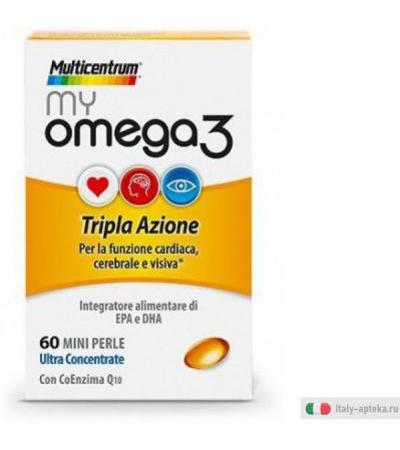 Multicentrum My Omega 3 tripla azione 60 Mini Perle