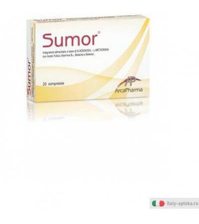 sumor integratore alimentare a base di s-adenosil - l-metionina con acido folico, vitamina b12,