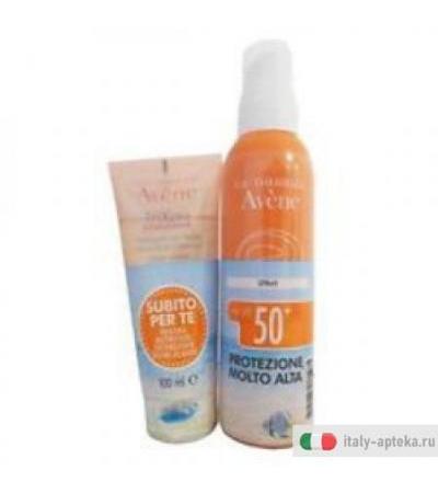 Avne Spray Solare SPF50+ e TriXera Nutrition Detergente