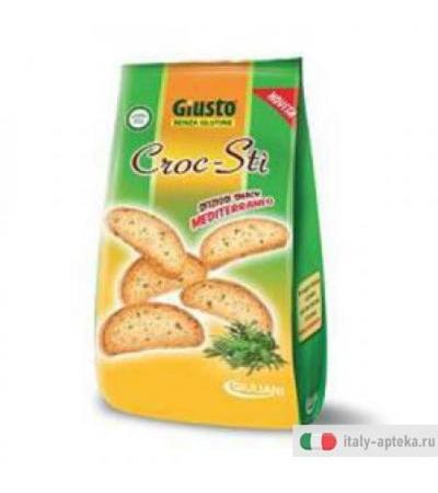 Giusto SENZA GLUTINE Croc-St SFIZIOSI SNACK MEDITERRANEO