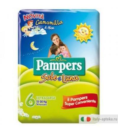 Pampers Sole&Luna Flash Xl 14pz