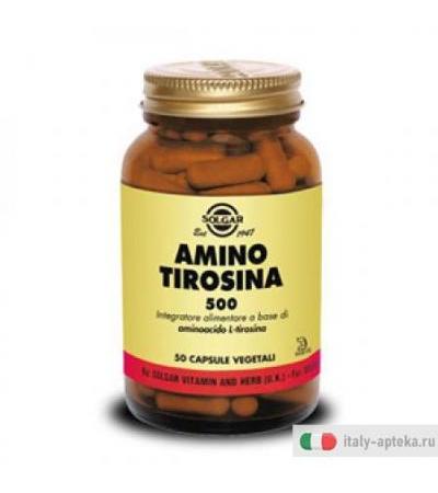Solgar Amino Tirosina 500 50 capsule vegetali