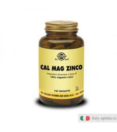 Solgar Cal Mag Zinco 100 tavolette