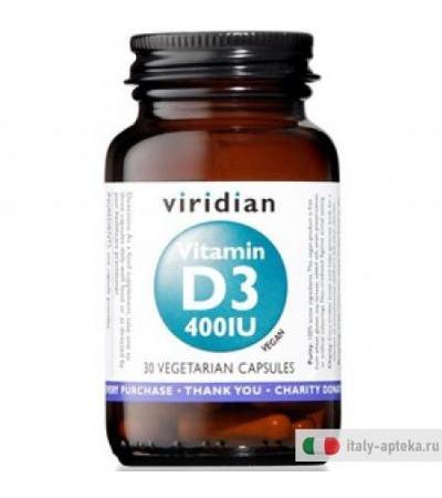 Viridian Vitamin D3 400iu 30cp