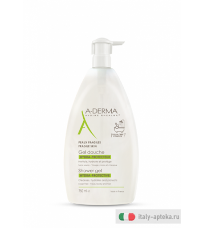 A-Derma Gel Doccia Idra-protettivo senza sapone 750ml
