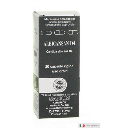 Albicansan D4 Candida albicans 20 capsule rigide