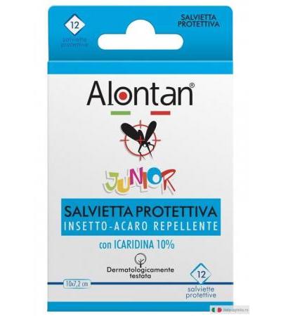 Alontan Junior Salvietta insetto-acaro repellente 12 pezzi