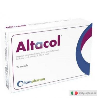 Altacol Integratore alimentare Colesterolo 20 Capsule
