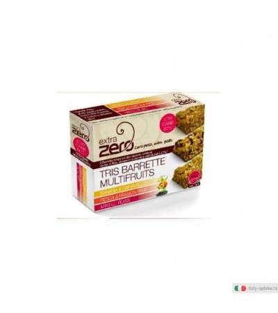 Barrette snack dietetiche Extra Zero: pesca e passion fruit, mirtilli, banana e caramello