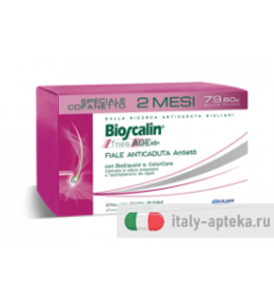 Bioscalin TricoAge 45+ Fiale Anticaduta Antietà cofanetto 2 mesi di trattamento 20 fiale
