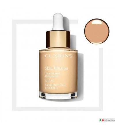 Clarins Skin Illusion SPF15 effetto pelle nuda e idratazione n.108.5 Cashew 30ml