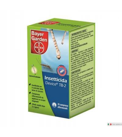 Device TB2 insetticida-larvicida 40g pastiglie effervescenti