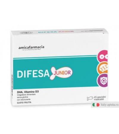 Difesa Junior utile per il sistema immunitario dei bambini 45 pesciolini masticabili