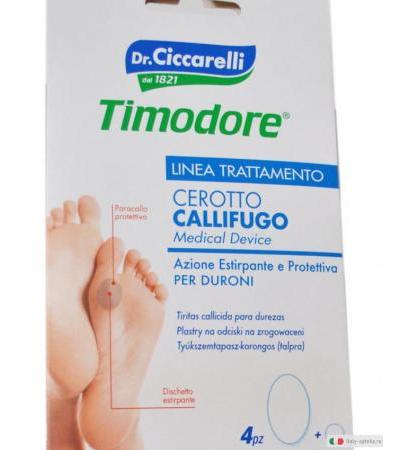 Dottor Ciccarelli Timodore callifugo cerotti per duroni 4 dischetti + 4 cerotti