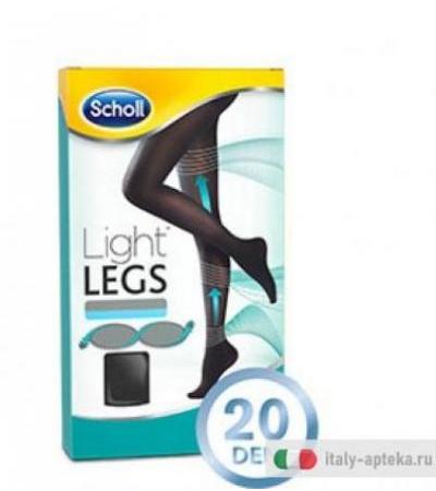 Dr.Scholl Light Legs Collant velati a compressione graduata 20 DEN TG. M colore nero