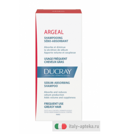 Ducray Argeal Shampoo trattante sebo-assorbente 200ml