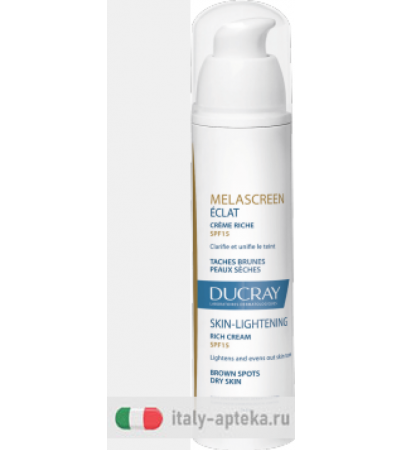 Ducray Melascreen Éclat Crema ricca SPF15 per pelli secche 40ml