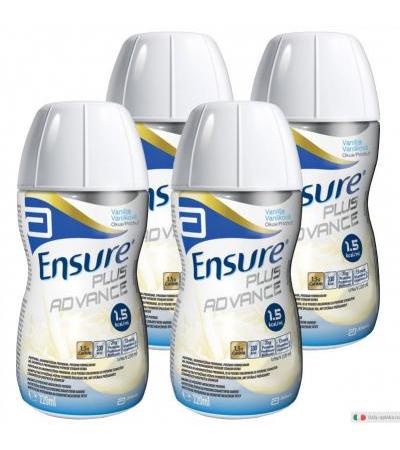 Ensure Plus advance vaniglia drink per il recupero di deficit nutrizionali e del peso corporeo 4x220ml