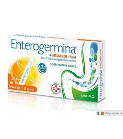 Enterogermina 4 Miliardi di spore attive 10 flaconcini