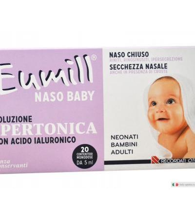 Eumill Naso Baby Soluzione ipertonica con acido ialuronico 20 contenitori monodose