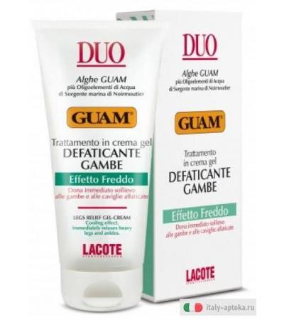 Guam Duo Gel Defaticante Gambe Effetto Freddo confezione da 100ml