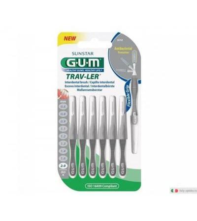 Gum Trav-Ler 1618 Scovolino Interdentale 2.00mm 6 pezzi