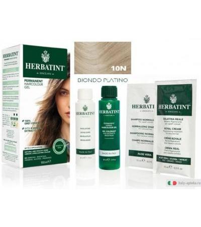 Herbatint Gel colorante permanente 10N Biondo Platino fino a 2 applicazioni