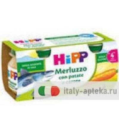 HIPP omogeneizzato di Merluzzo con patate e carote