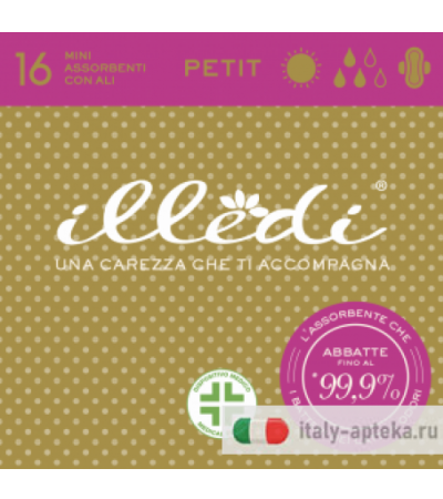 Illedi Petit 16 mini assorbenti con ali