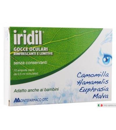 Iridil Gocce Oculari rinfrescanti e lenitive 10 ampolle monodose 0,5ml cad.