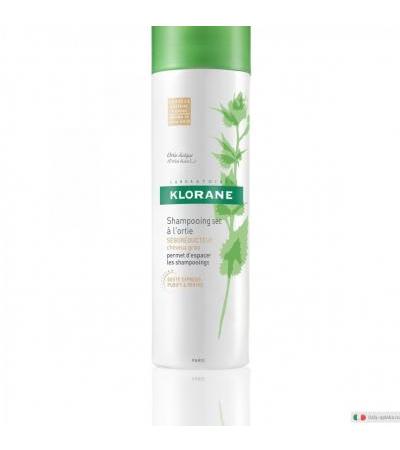 Klorane Shampoo Secco all'Ortica Colorato per capelli grassi castani e bruni 150ml