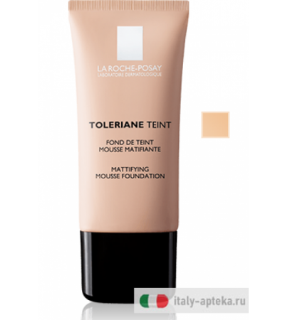 La Roche-Posay Toleriane Teint Mousse effetto mat SPF 20 n.02 light beige 30ml