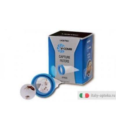 Licetec V-Comb Filtri di Cattura 8 pezzi