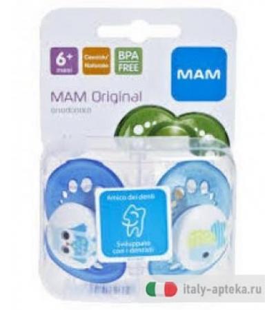 Mam 2 Succhietti Original 6+ mesi in caucciù