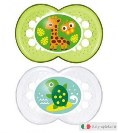 MAM Original Jungle succhetto in silicone 6m+ 2 pezzi