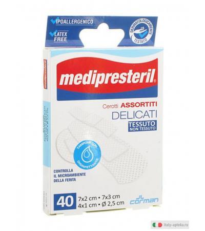 Medipresteril Cerotti assortiti delicati 40 pezzi