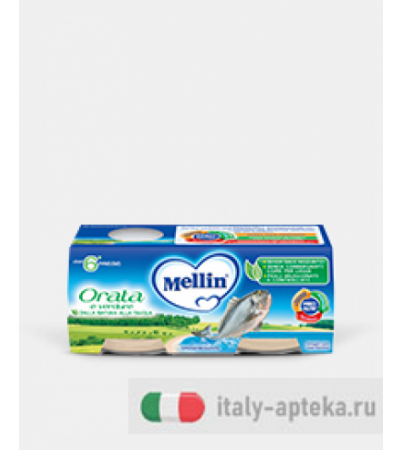 Mellin Omogeneizzato di pesce Orata 2x80g